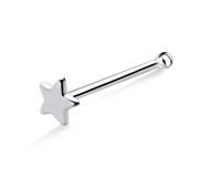 Little Star Shaped Silver Bone Nose Stud NSKD-1212